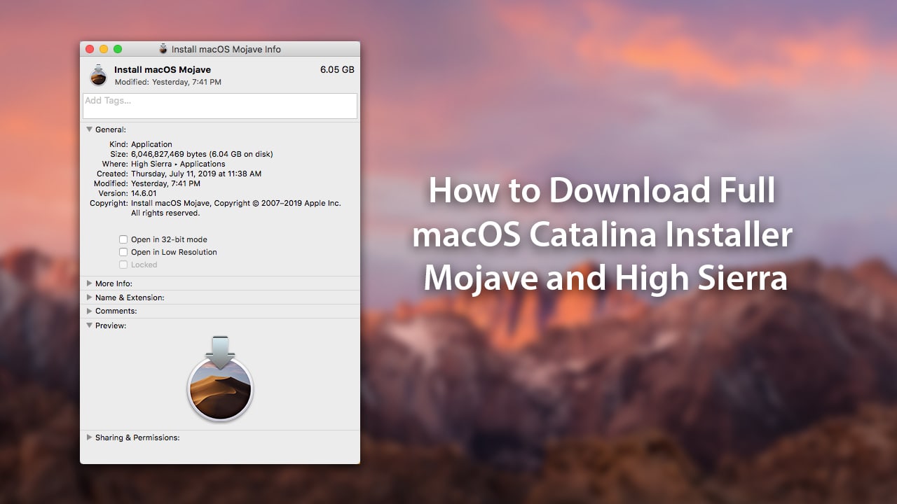 Download latest macos mojave iso